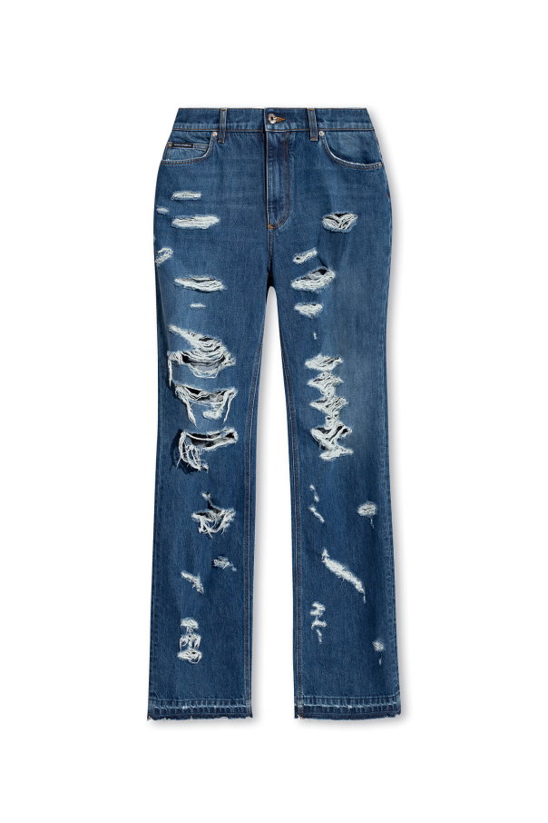 Blue Boyfriend jeans DOLCE & GABBANA KLAPKI NA OBCASIE CARDINALE -  SchaferandweinerShops Spain - Dolce & Gabbana Pre-Owned 2000s  single-breasted blazer